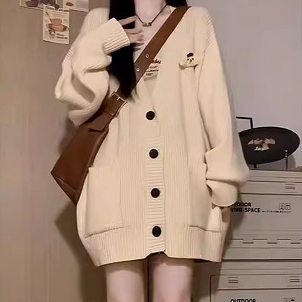 【台灣發貨】韓版慵懶復古長版外套 外套 防曬外套 女裝 上衣 衣服【J288】-細節圖7