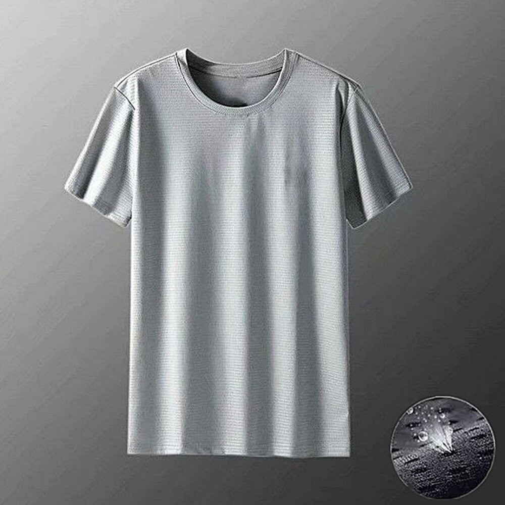 【台灣發貨】韓版冰絲速乾透氣運動上衣 衣服 男裝 t恤 短袖t恤 上衣【T572】-細節圖4