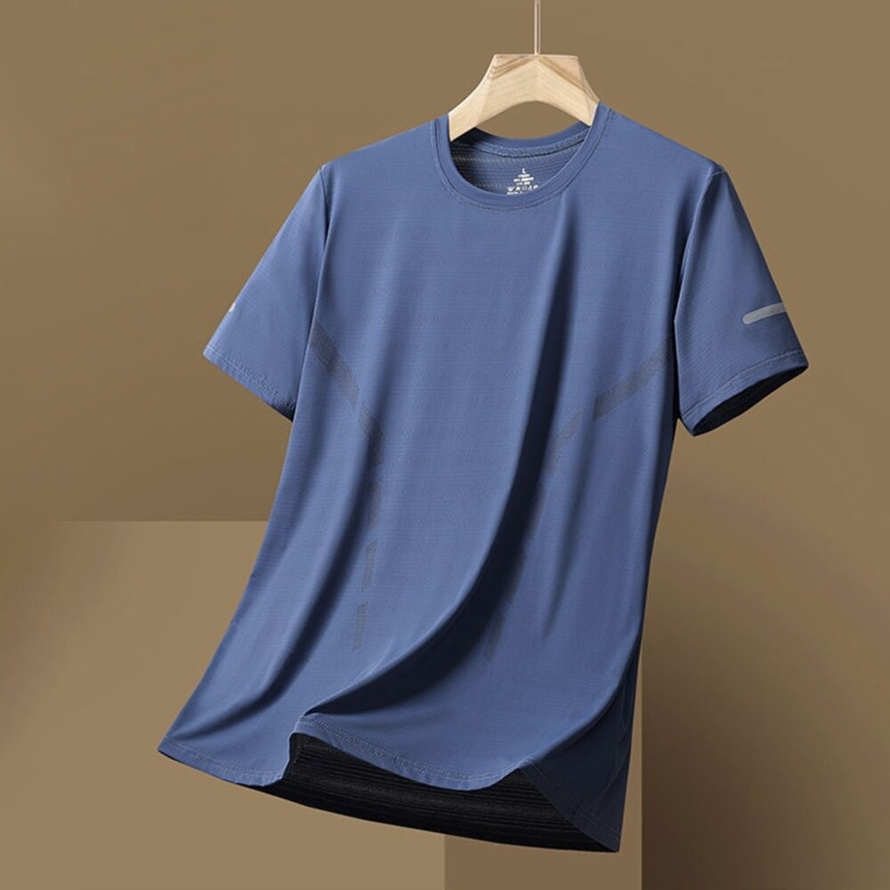 【台灣發貨】冰絲短袖t卹 衣服 男裝 t恤 短袖t恤 上衣【T611】-細節圖3