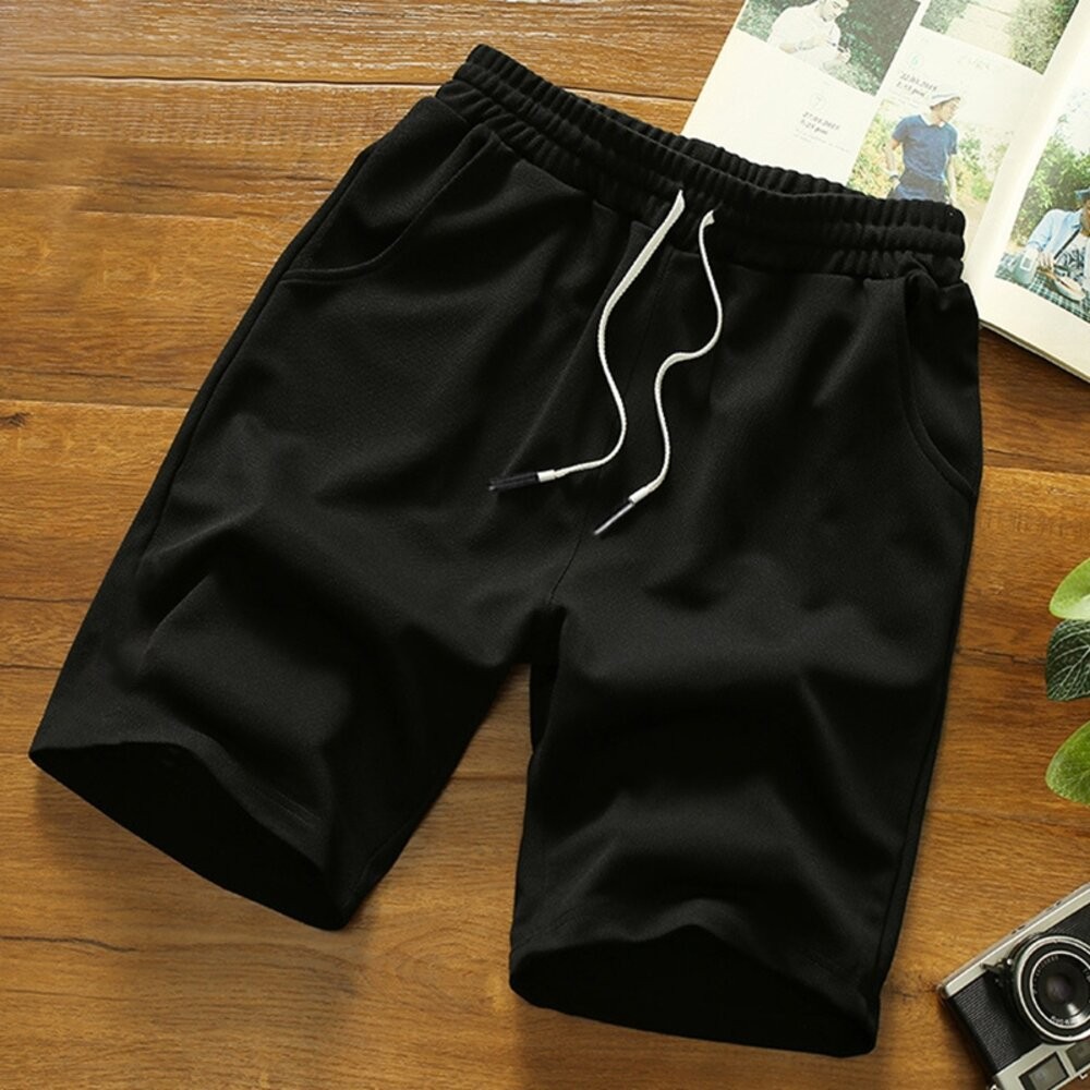 【台灣發貨】韓版寬鬆直筒運動短褲 短褲 褲子 男裝【P348】-細節圖5