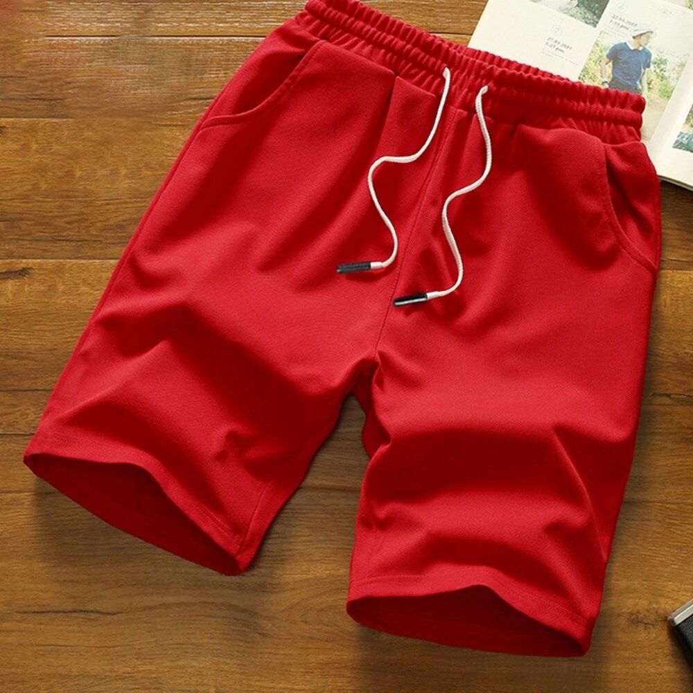 【台灣發貨】韓版寬鬆直筒運動短褲 短褲 褲子 男裝【P348】-細節圖6