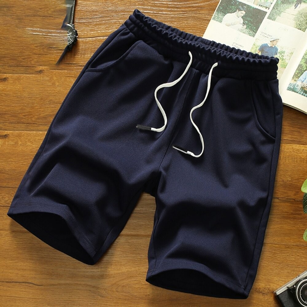 【台灣發貨】韓版寬鬆直筒運動短褲 短褲 褲子 男裝【P348】-細節圖8