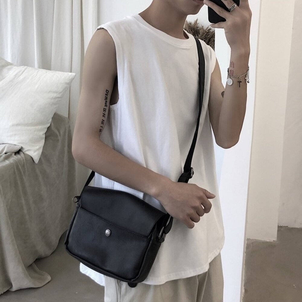 【台灣發貨】韓版寬鬆休閒運動無袖背心背心 衣服 女裝 上衣 男裝 衣服【V268】-細節圖6