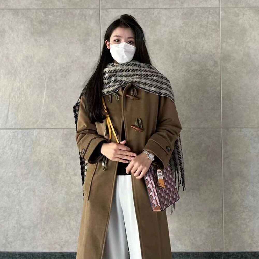 【台灣發貨】韓版牛角扣大衣 外套 防曬外套 女裝 上衣 衣服【J263】-細節圖6