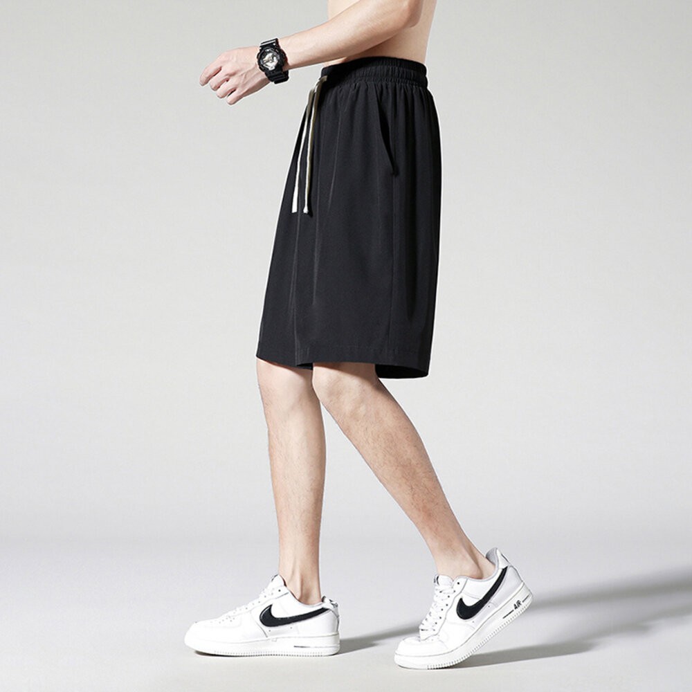 【台灣發貨】韓版男款綁帶運動五分褲 短褲 褲子 男裝【P260】-細節圖5