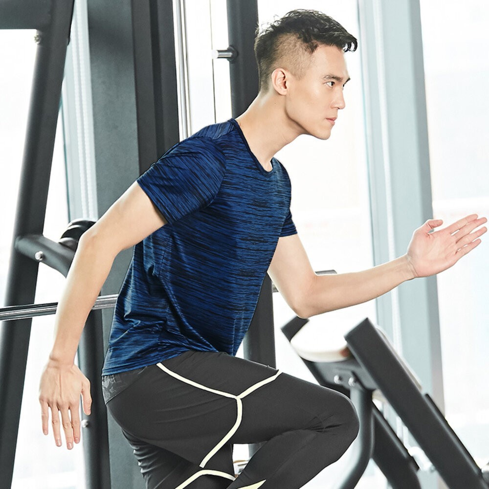 【台灣發貨】韓版冰絲薄款寬鬆速乾運動上衣 男裝 衣服 t恤 短袖t恤 上衣【T515】-細節圖5