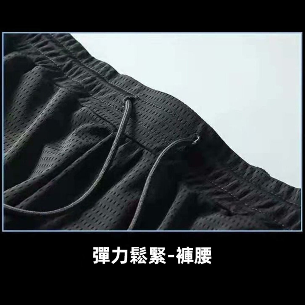 【台灣發貨】韓版寬鬆薄款五分冰絲短褲 男裝 短褲 褲子【P242】-細節圖7