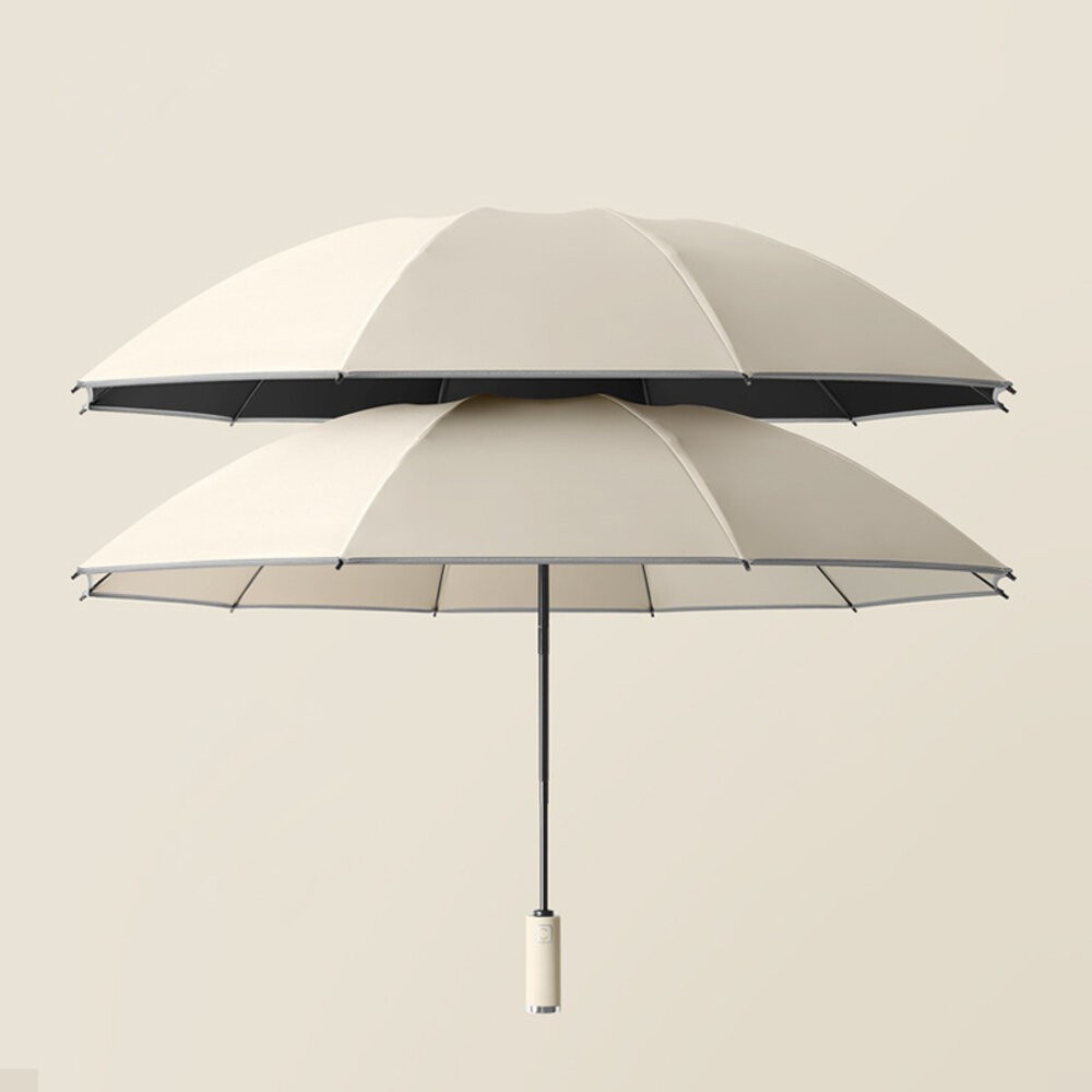 【台灣發貨】韓版奶油色系全自動雨傘【N124】-細節圖2