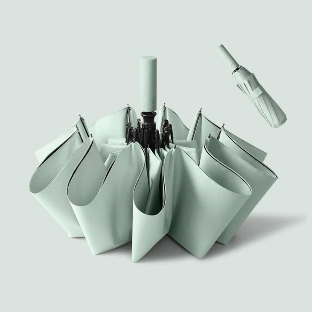 【台灣發貨】韓版奶油色系全自動雨傘【N124】-細節圖5