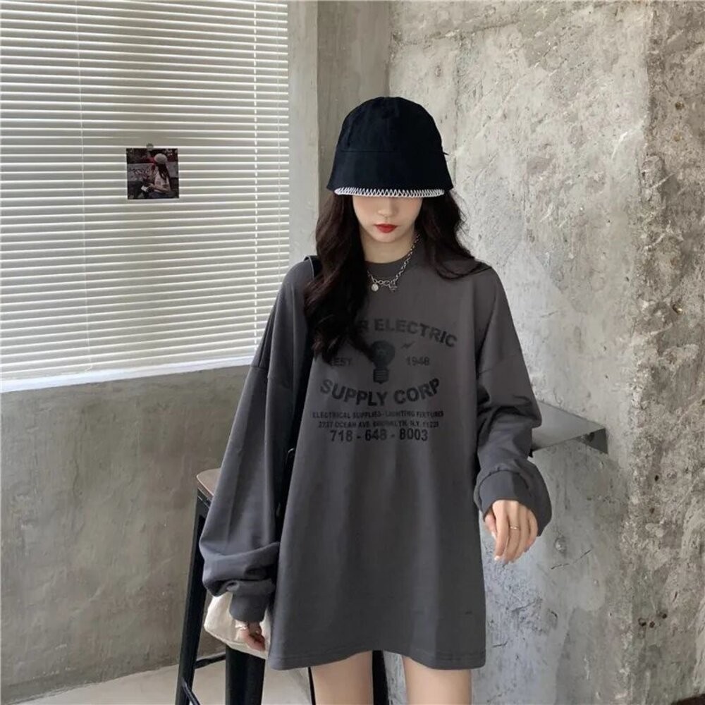 【台灣發貨】韓版字母寬鬆連衣裙 連身裙 吊帶裙 吊帶褲 女裝【W370】-細節圖5
