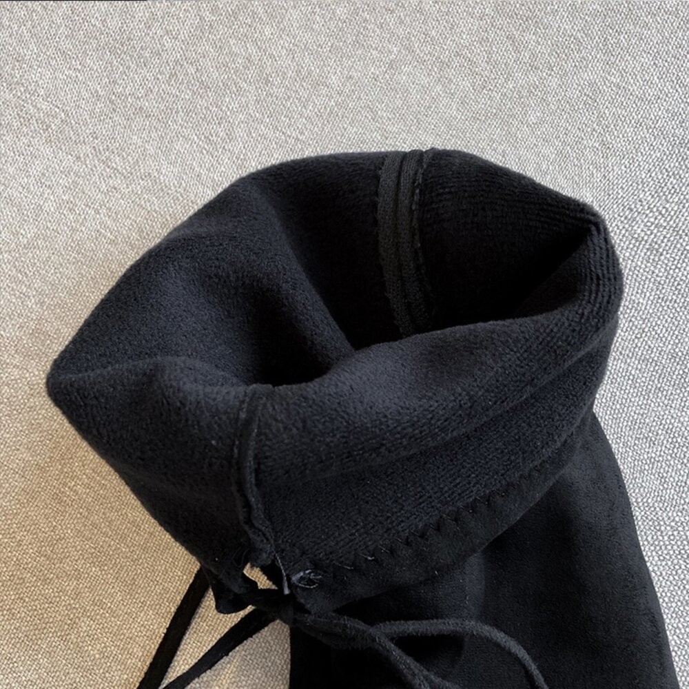 【台灣發貨】韓版毛絨高筒絨面過膝靴【O115】-細節圖9