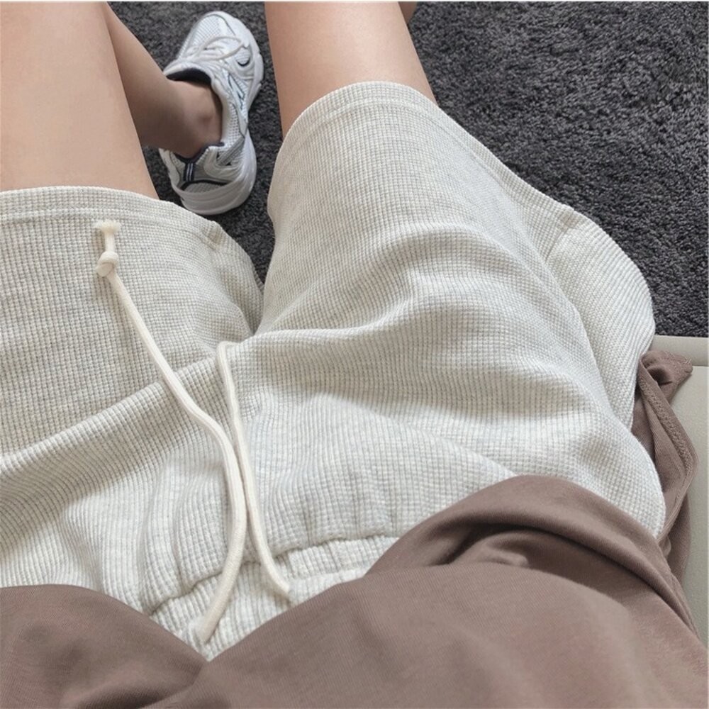 【台灣發貨】韓版高腰顯瘦寬鬆運動短褲 短褲 褲子 女裝【P208】-細節圖2