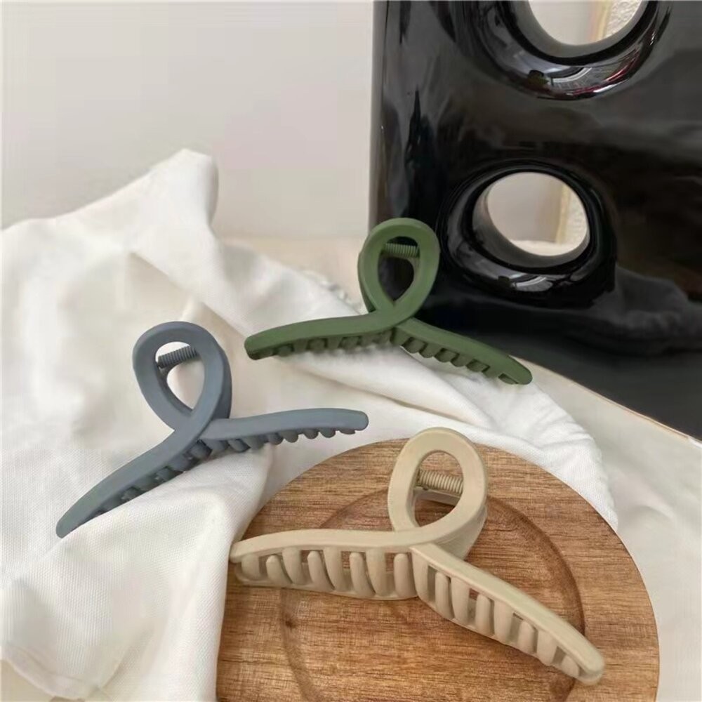 【台灣發貨】韓版磨砂霧面氣質髮夾【N106】-細節圖2