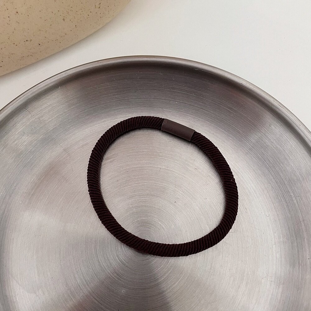 【台灣發貨】韓版奶茶色系馬尾髮圈【N100】-細節圖7