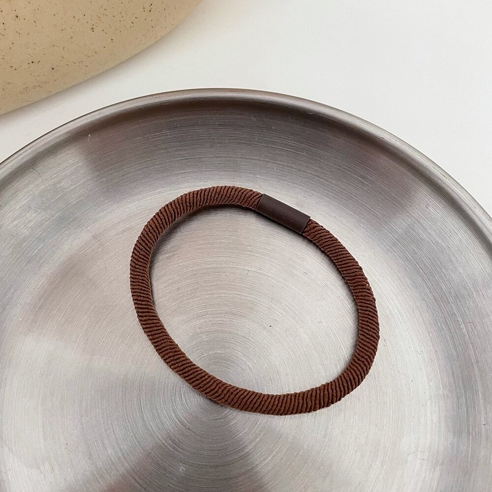 【台灣發貨】韓版奶茶色系馬尾髮圈【N100】-細節圖8