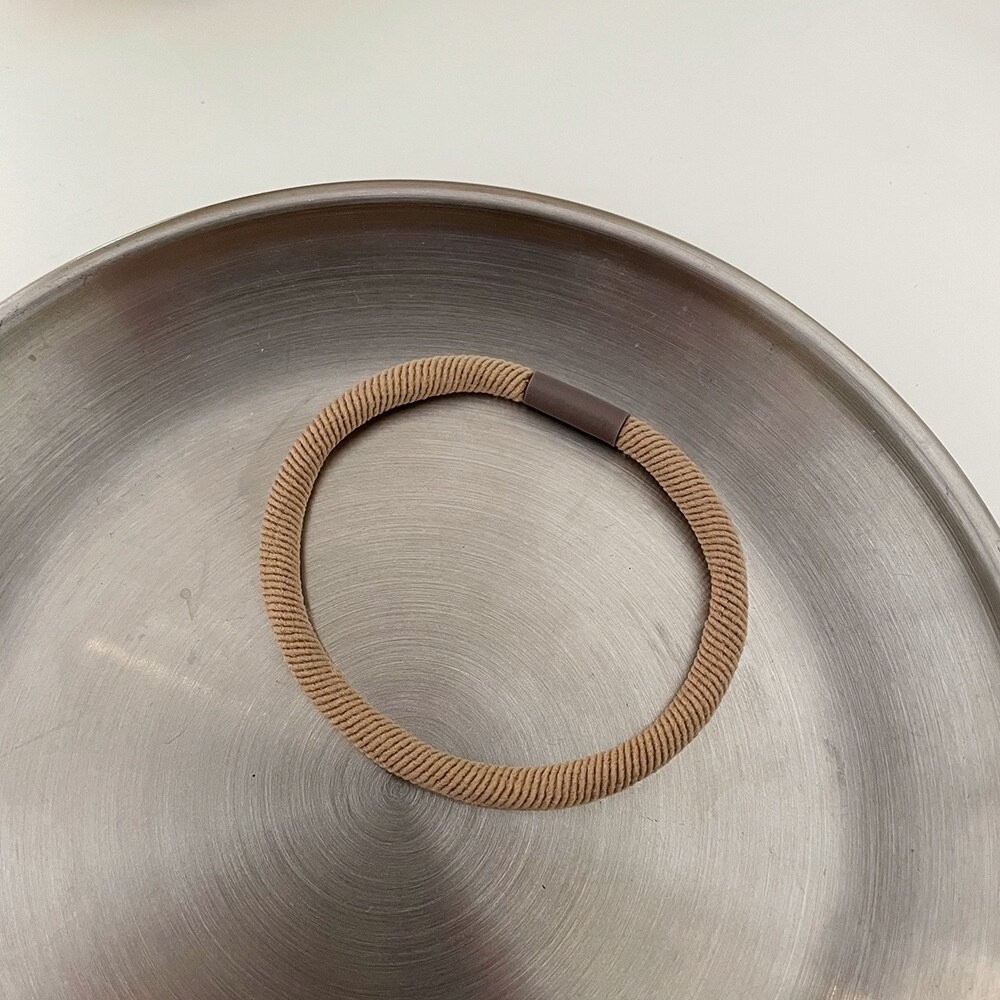 【台灣發貨】韓版奶茶色系馬尾髮圈【N100】-細節圖9
