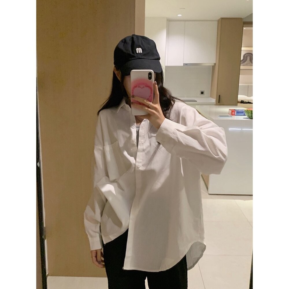 【台灣發貨】韓版慵懶風小個子寬鬆外套 外套 防曬外套 女裝 上衣 衣服 【J218】-細節圖6