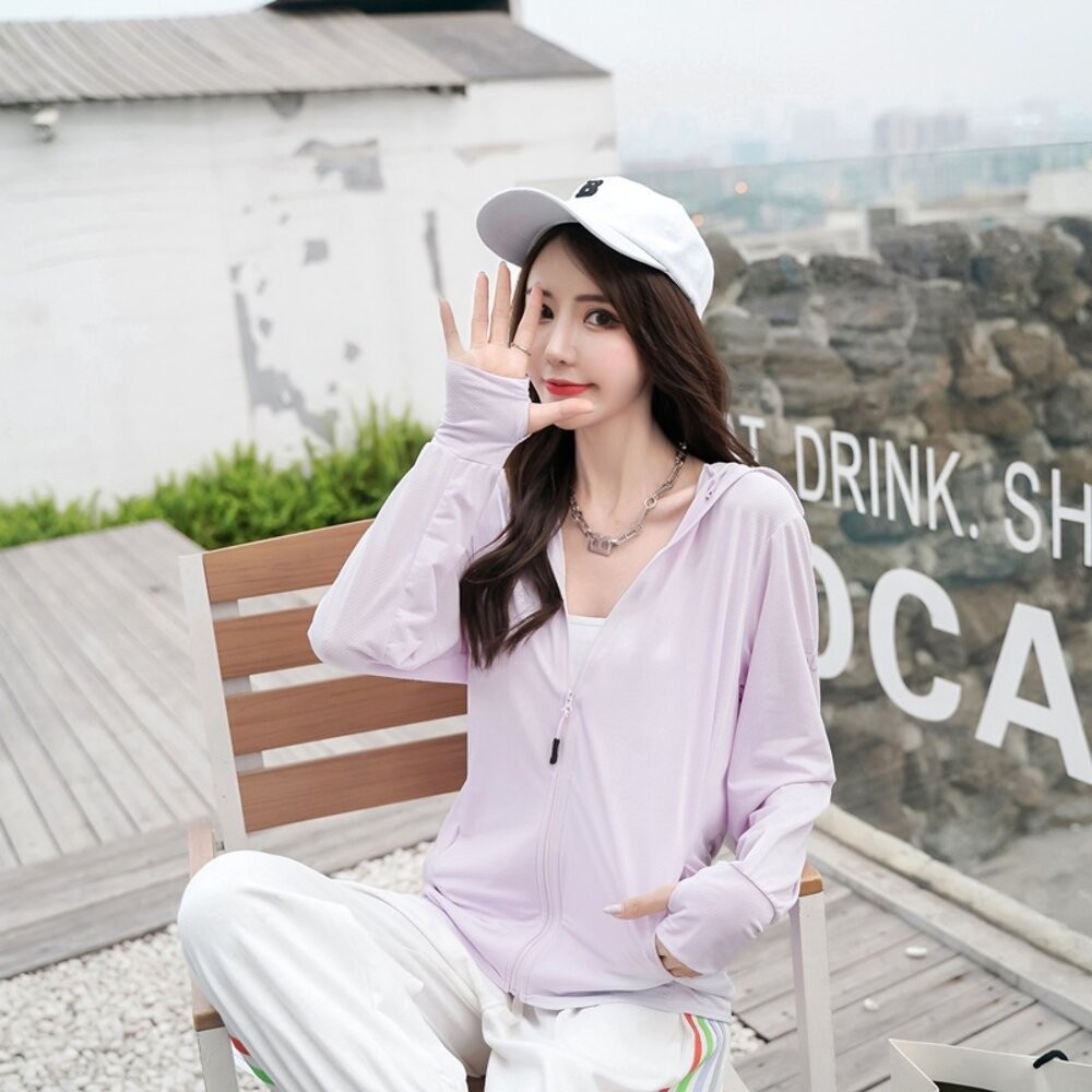 【台灣發貨】韓版薄款遮陽透氣防曬外套 外套 防曬外套 女裝 上衣 衣服 【J212】-細節圖8