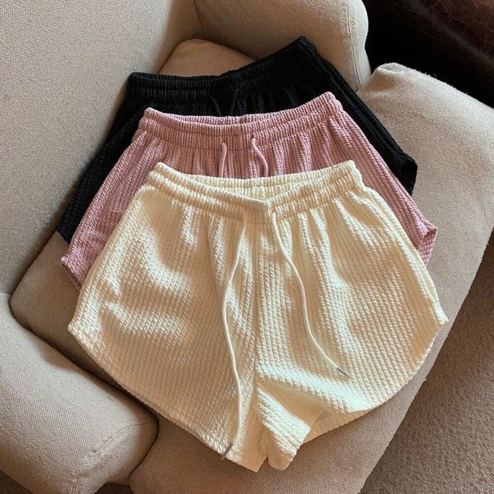 【台灣發貨】韓版高腰寬鬆休閒運動短褲 短褲 褲子 女裝【P191】-細節圖3