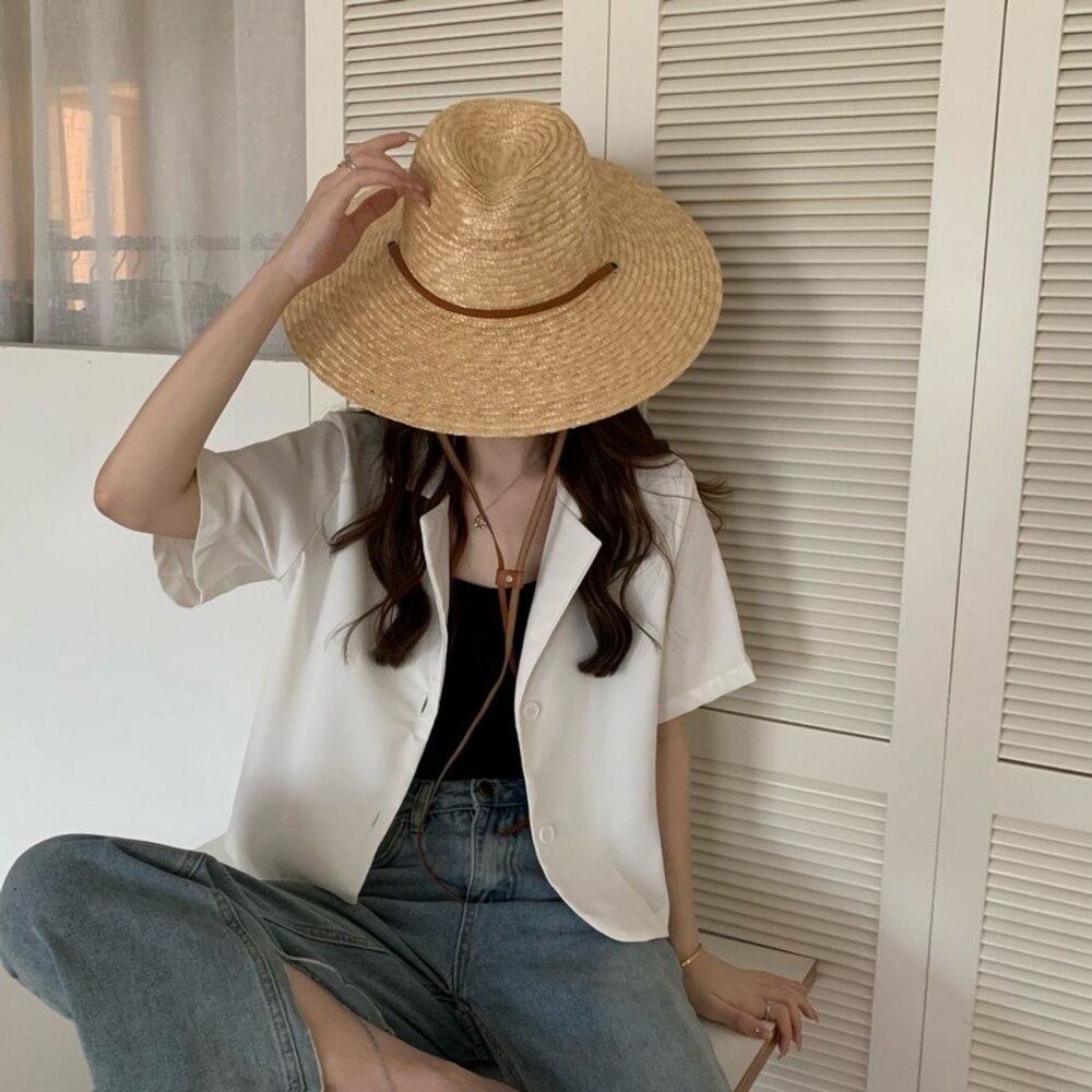 【台灣發貨】韓版短版薄款小西裝外套 外套 防曬外套 女裝 上衣 衣服 【J207】-規格圖9