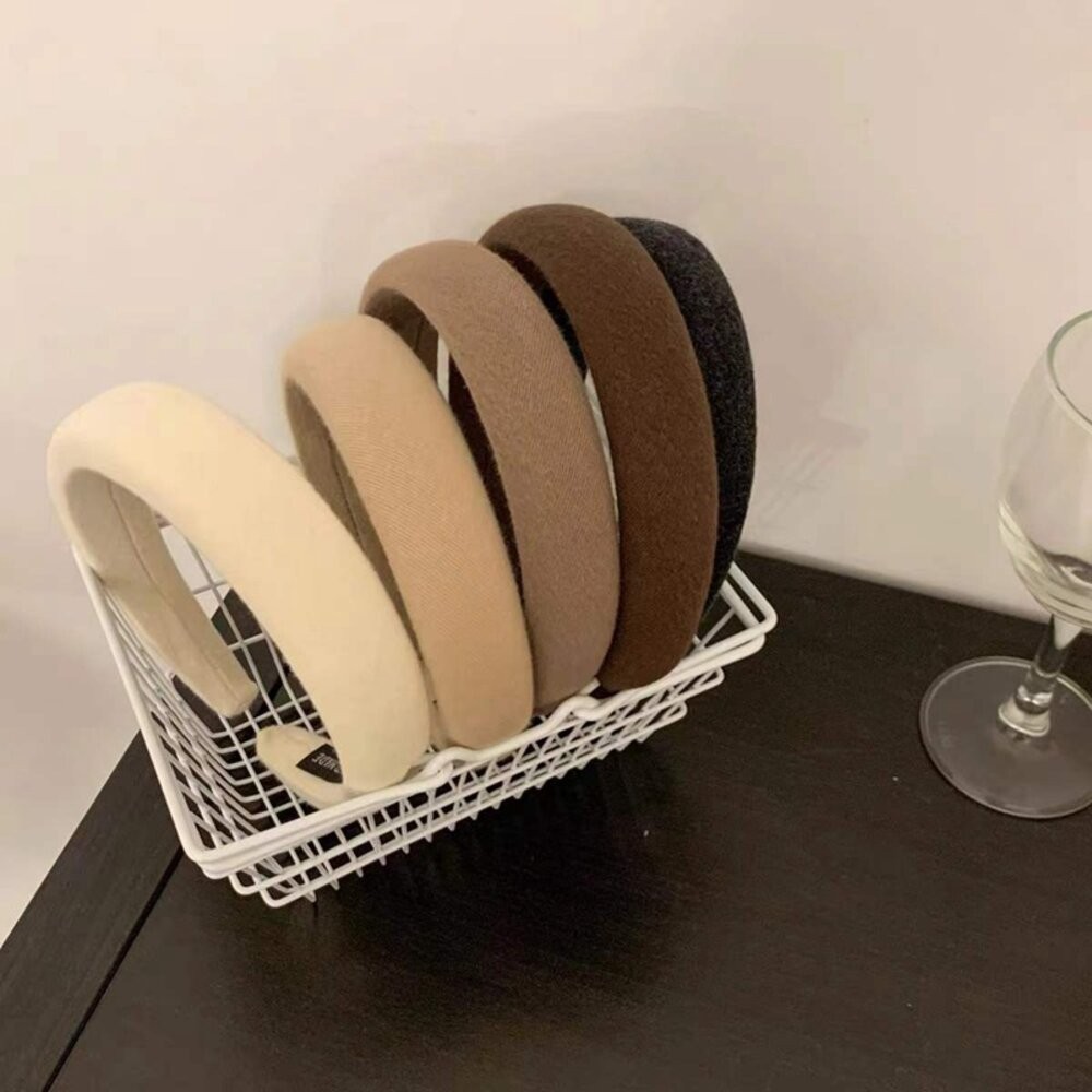 【台灣發貨】韓版寬邊奶茶色細髮箍【N83】-細節圖4