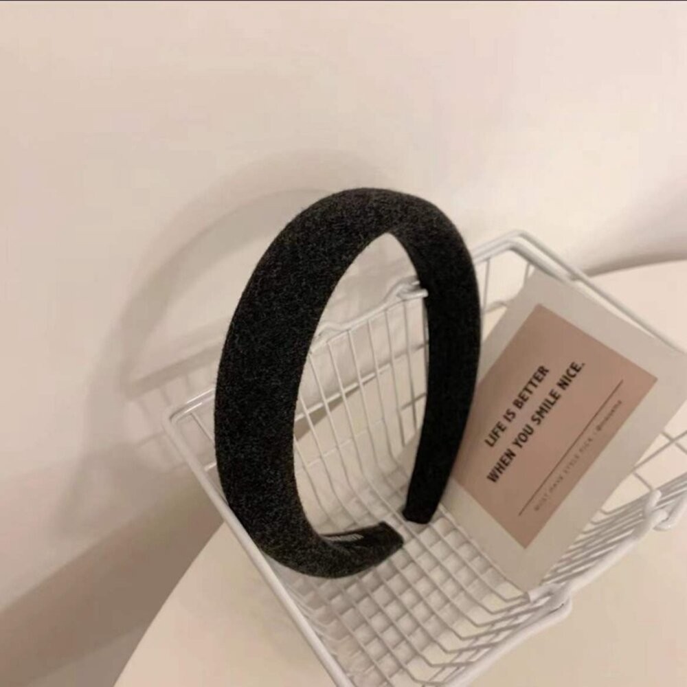 【台灣發貨】韓版寬邊奶茶色細髮箍【N83】-細節圖8