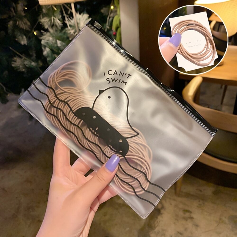 【台灣發貨】韓版高彈性簡約小圈細款髮圈【N71】-細節圖5