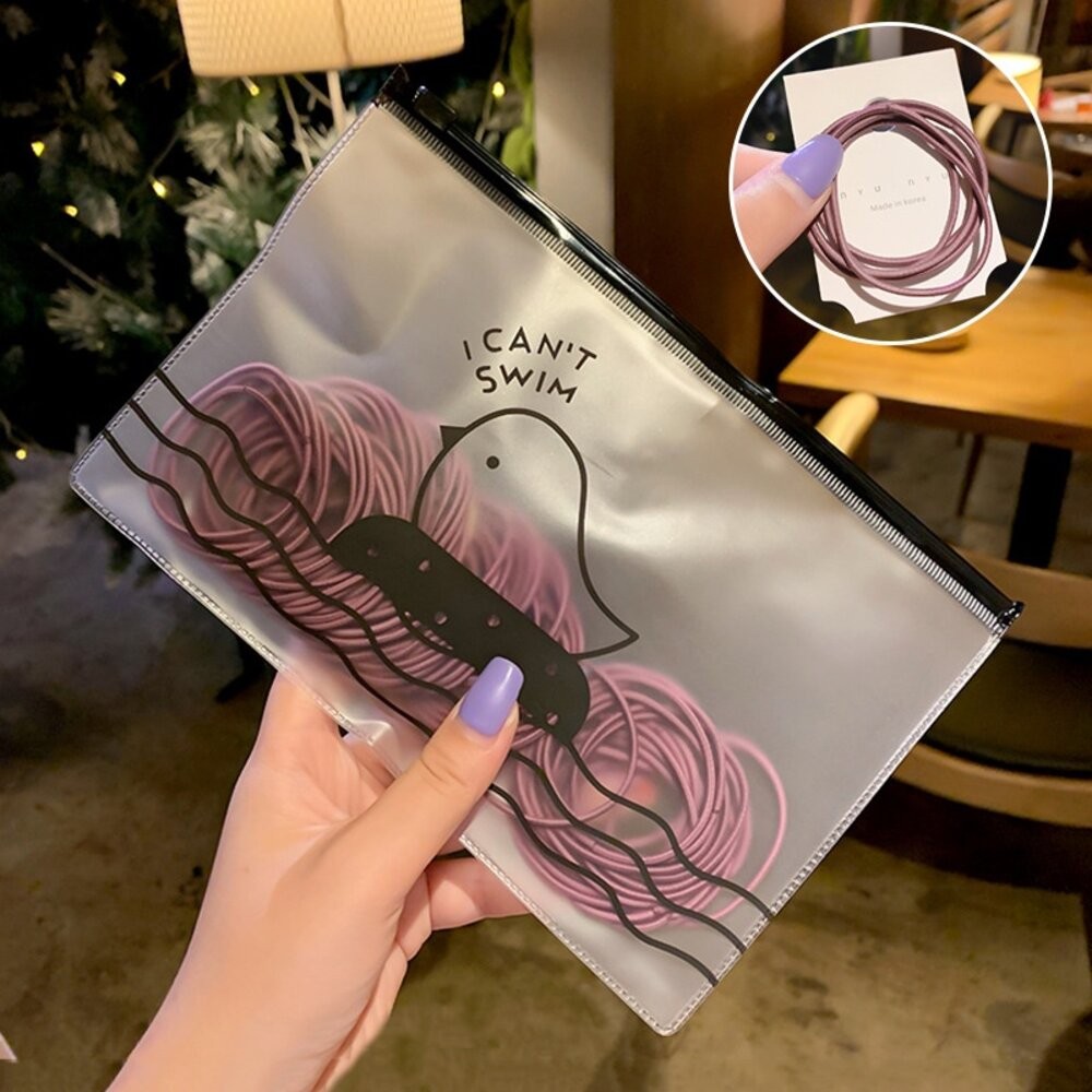 【台灣發貨】韓版高彈性簡約小圈細款髮圈【N71】-細節圖7