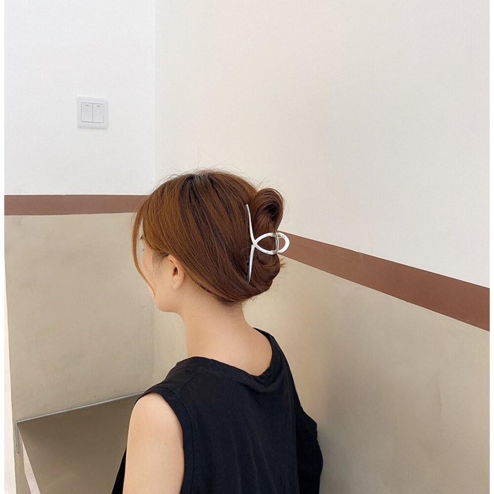 【台灣發貨】韓版復古小仙女極簡金色金屬爪夾 髮夾 洗澡髮夾 髮夾 髮飾 頭飾【O86】-細節圖8