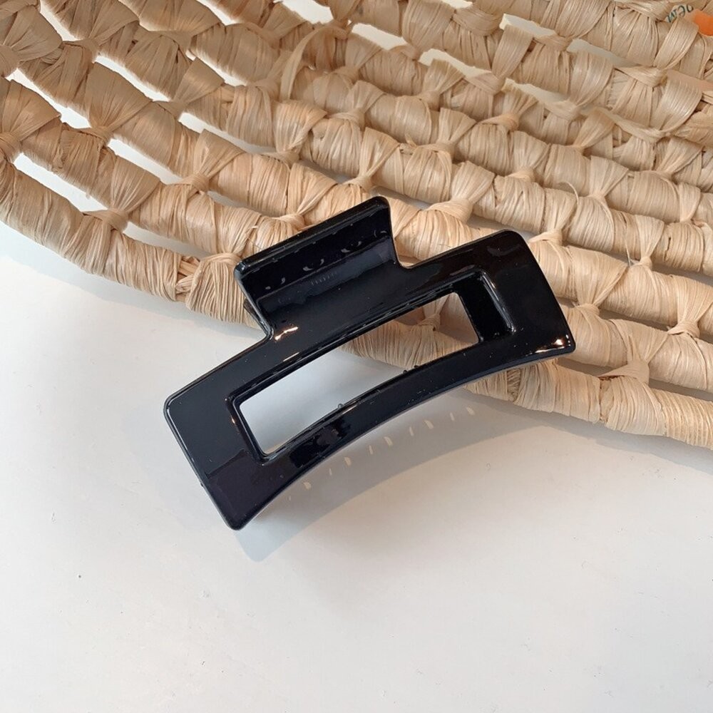 【台灣發貨】版氣質復古方形磨砂爪夾 髮夾 洗澡髮夾 髮夾 瀏海夾 髮飾 頭飾【N106】-細節圖5