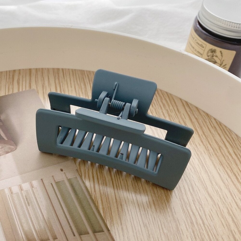 【台灣發貨】版氣質復古方形磨砂爪夾 髮夾 洗澡髮夾 髮夾 瀏海夾 髮飾 頭飾【N106】-細節圖7