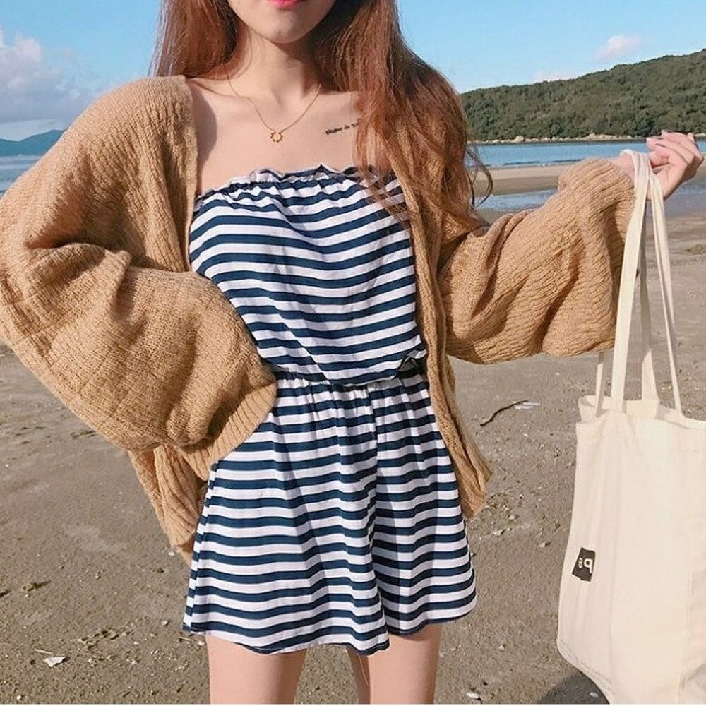 【台灣發貨】韓版慵懶寬鬆薄款長袖防曬外套 外套 防曬外套 女裝 上衣 衣服【J80】-細節圖7