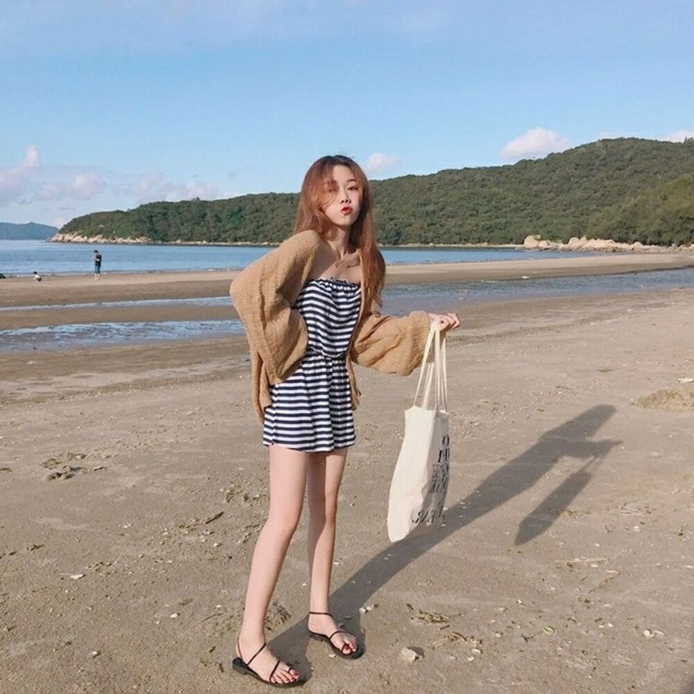 【台灣發貨】韓版慵懶寬鬆薄款長袖防曬外套 外套 防曬外套 女裝 上衣 衣服【J80】-細節圖8