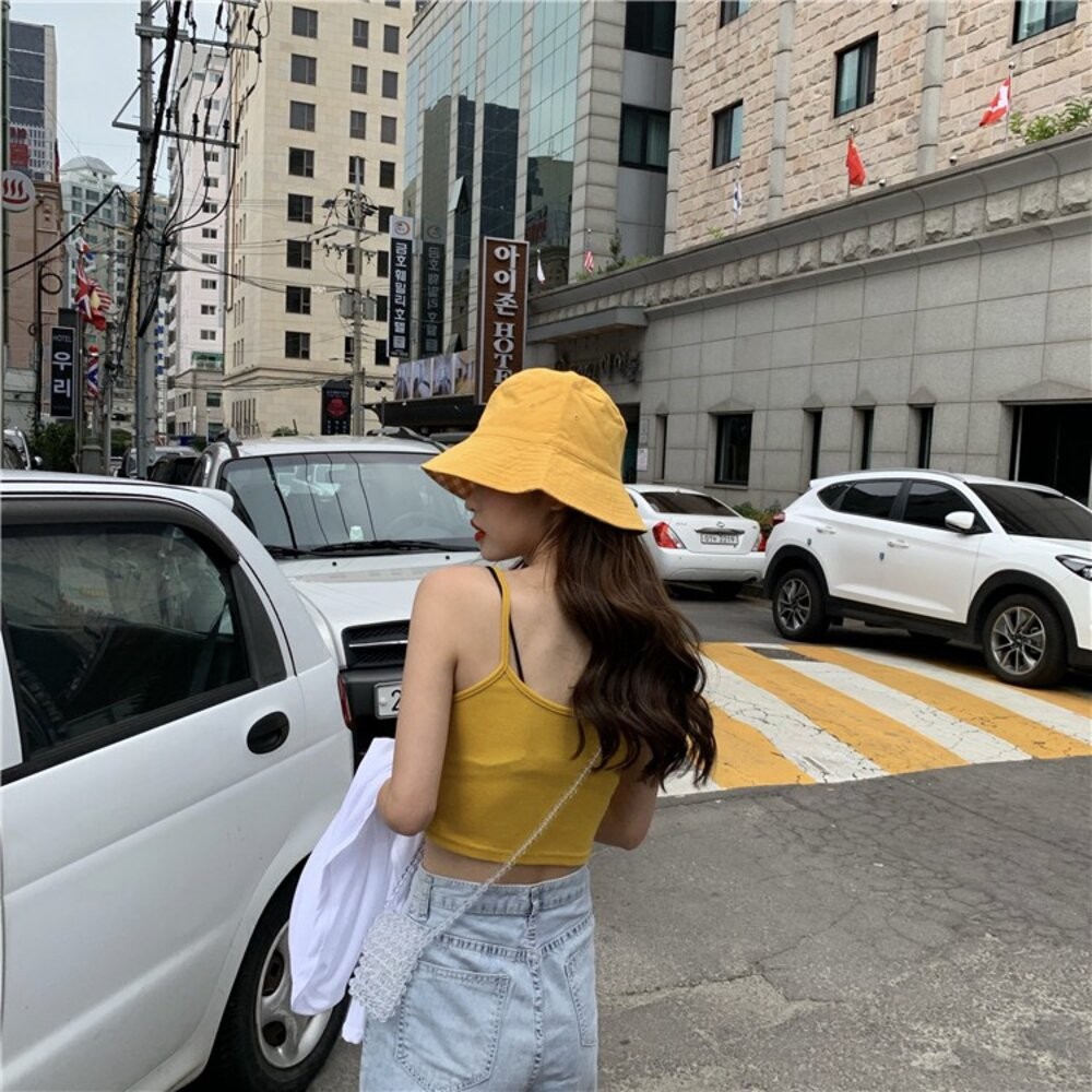 【台灣發貨】韓版設計感網紅短版內搭背心 小可愛 背心 衣服 女裝 上衣【V108】-細節圖7