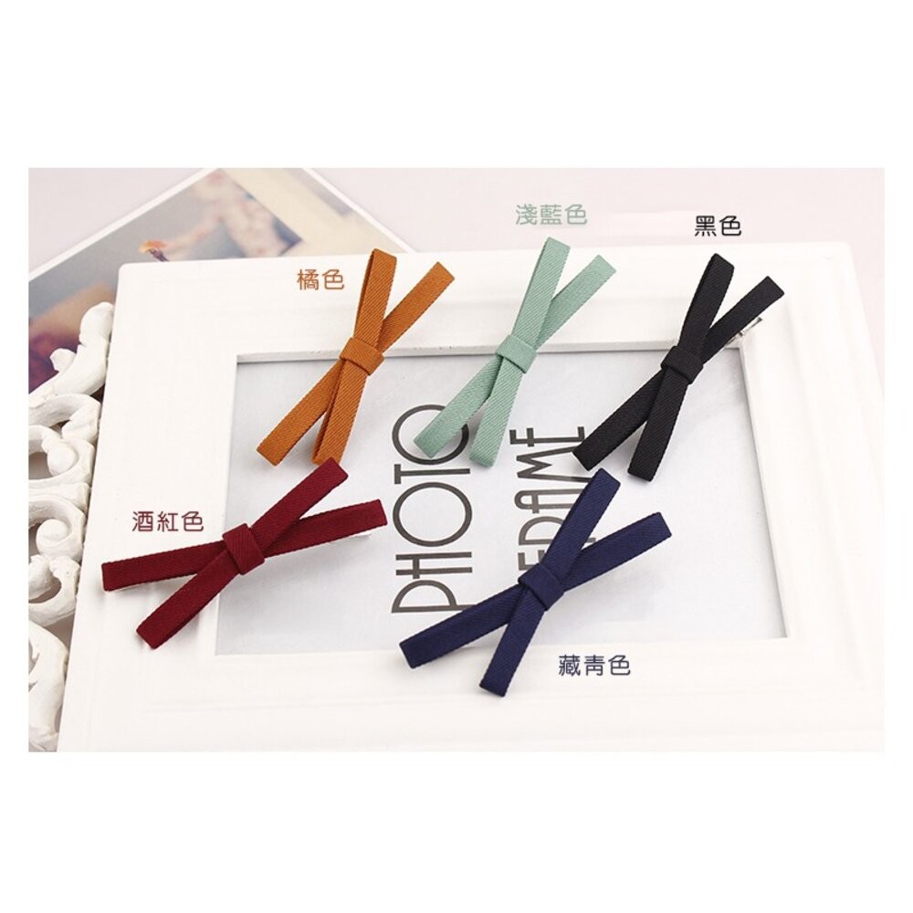 【台灣發貨】韓版清新甜美蝴蝶結髮夾 瀏海夾 髮飾 頭飾-細節圖3