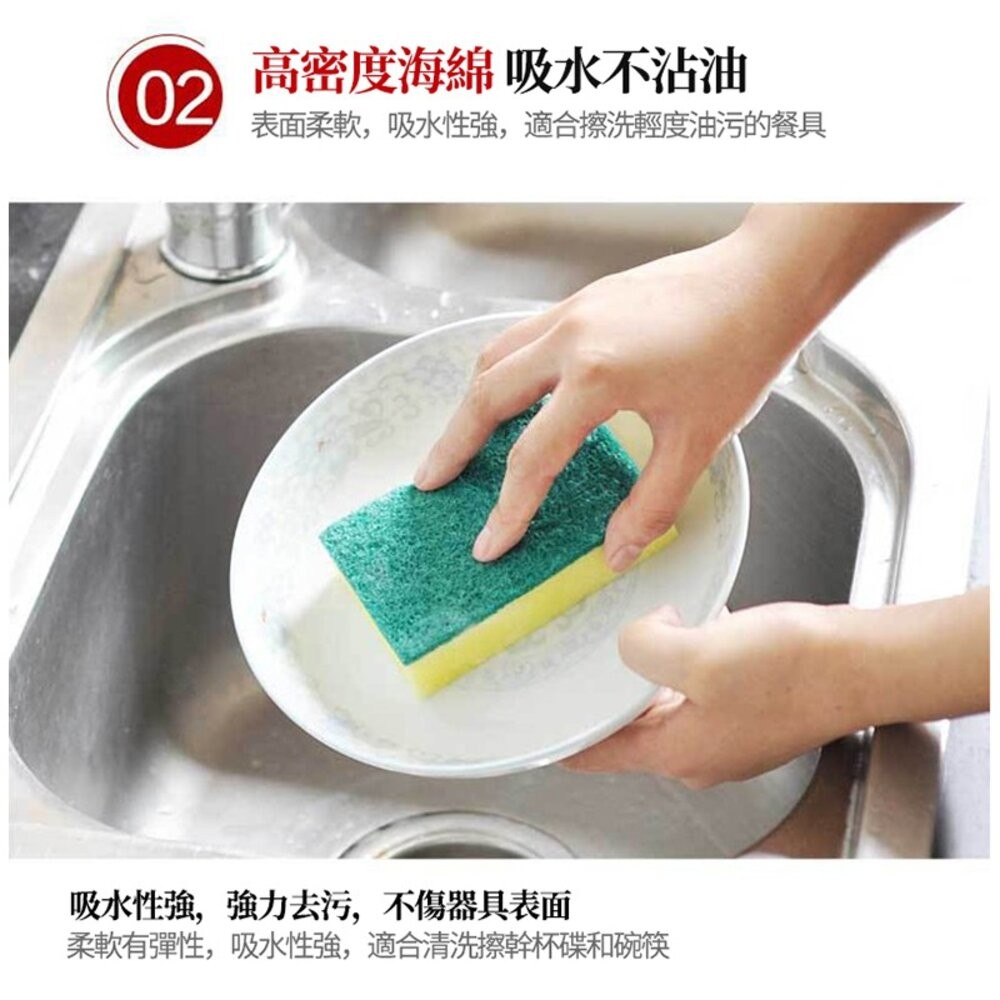 【台灣發貨】廚房菜瓜布 洗碗海棉 洗碗菜瓜布-細節圖4