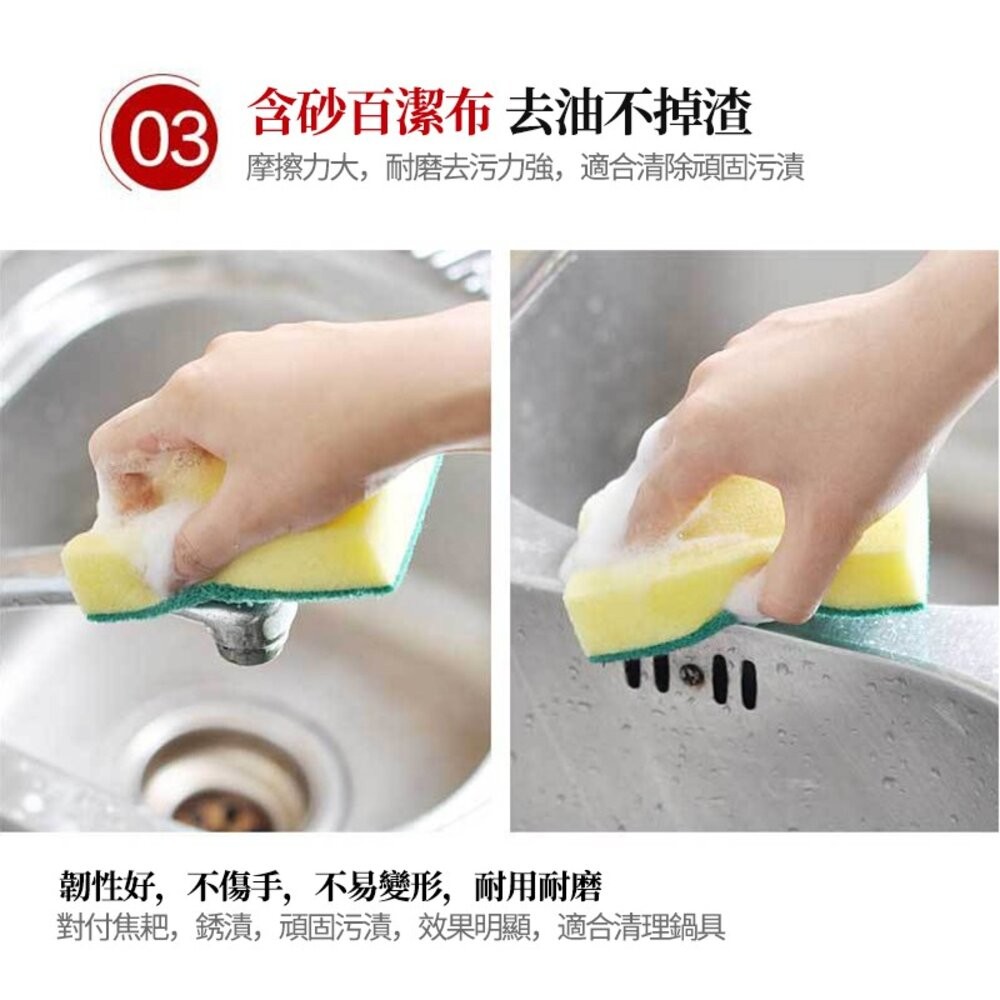 【台灣發貨】廚房菜瓜布 洗碗海棉 洗碗菜瓜布-細節圖5