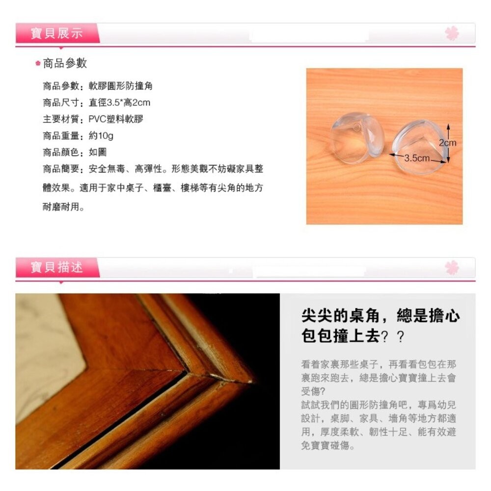 【台灣發貨】透明防撞護角【N08】-細節圖2