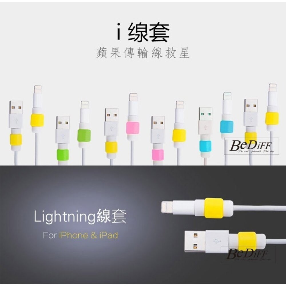 【台灣發貨】IPhone i線套 充電線 iPad 傳輸線保護套 傳輸線線套 完美密合保護-細節圖2