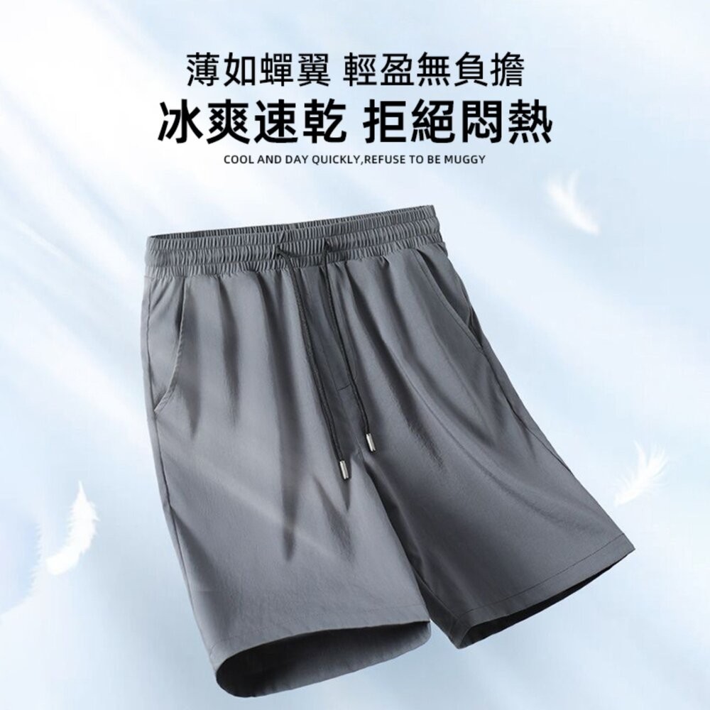 【台灣發貨】韓版寬鬆速乾運動短褲 短褲 褲子 男裝【P260】-細節圖3