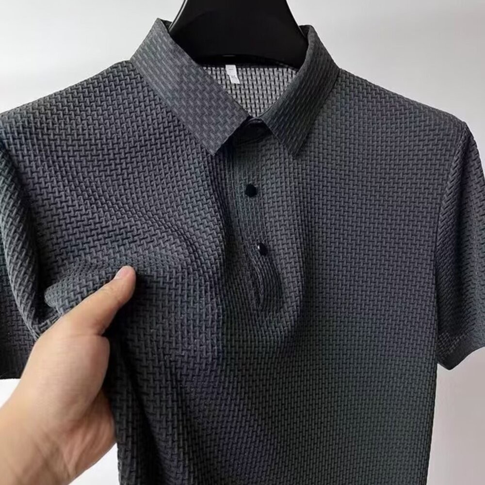【台灣發貨】韓版翻領休閒透氣短袖上衣 衣服 女裝 t恤 短袖t恤 上衣【T665】-細節圖4