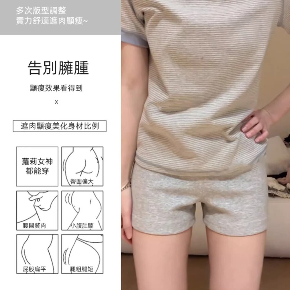 【台灣發貨】韓版休閒灰色運動短褲 短褲 褲子 女裝【P399】-細節圖2
