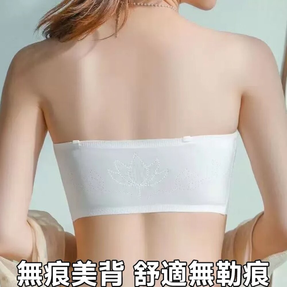 【台灣發貨】韓版前扣顯胸無肩帶內衣 小可愛 背心 衣服 女裝 上衣【V463】-細節圖5