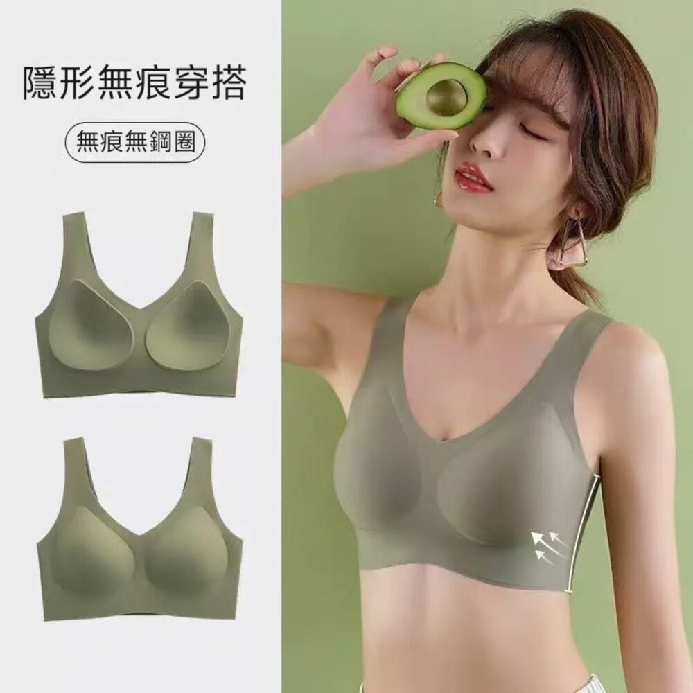 【台灣發貨】韓版無痕舒適一體成型無鋼圈內衣 小可愛 背心 衣服 女裝 上衣【V466】-細節圖2