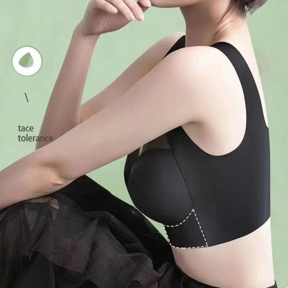 【台灣發貨】韓版冰絲薄款乳膠無痕內衣 小可愛 背心 衣服 女裝 上衣【V467】-細節圖9