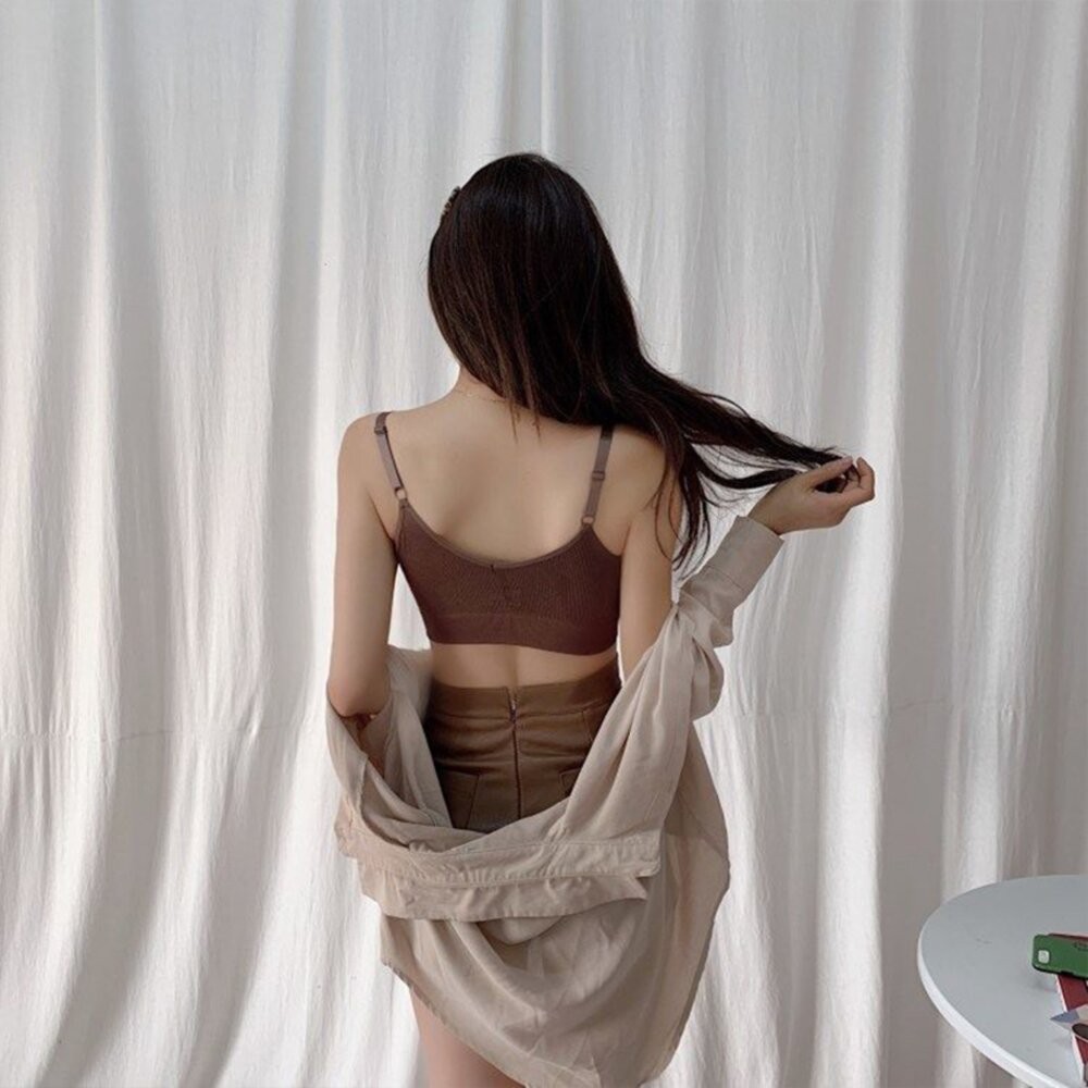 【台灣發貨】韓版美背防震運動背心 小可愛 背心 衣服 女裝 上衣【V79】-細節圖5