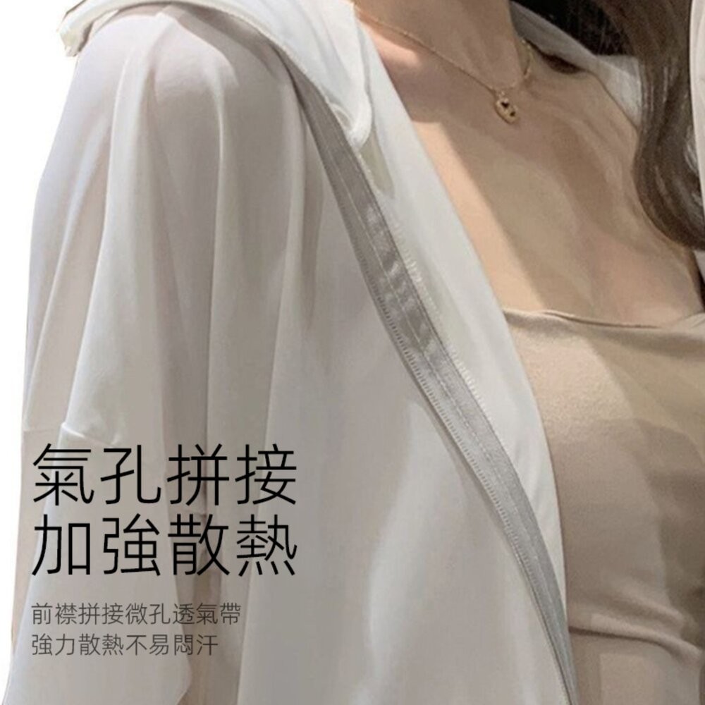 【台灣發貨】韓版夏季薄款透氣防曬外套 外套 防曬外套 女裝 上衣 衣服【J390】-細節圖3
