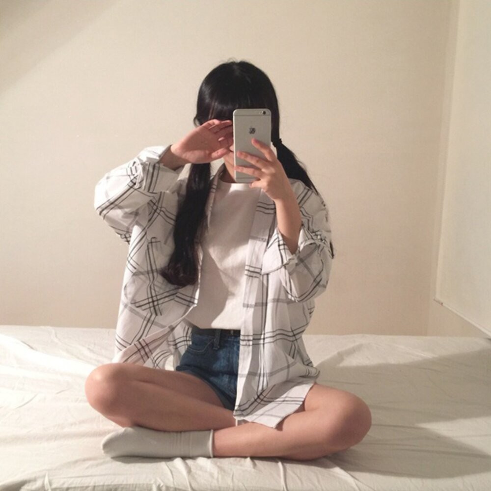 【台灣發貨】韓版夏季休閒寬鬆襯衫外套 外套 防曬外套 女裝 上衣 衣服【J123】-細節圖2