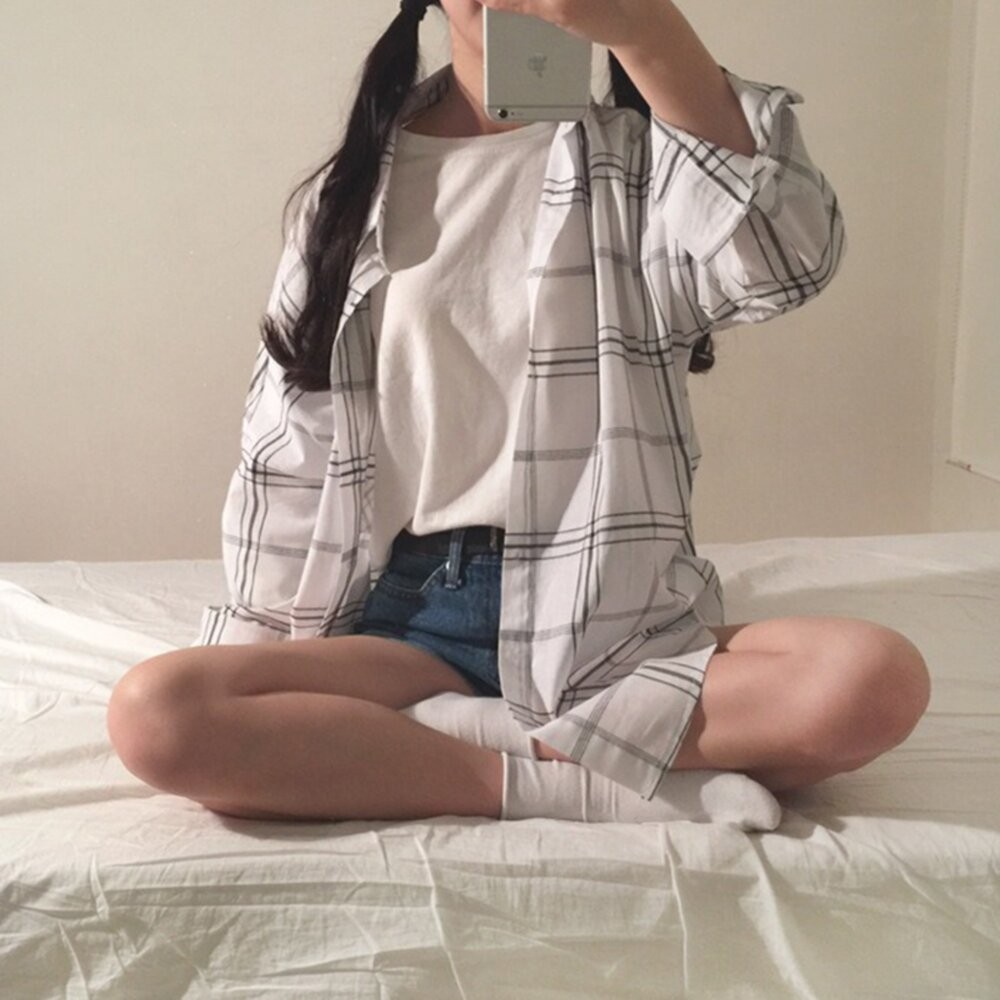 【台灣發貨】韓版夏季休閒寬鬆襯衫外套 外套 防曬外套 女裝 上衣 衣服【J123】-細節圖4