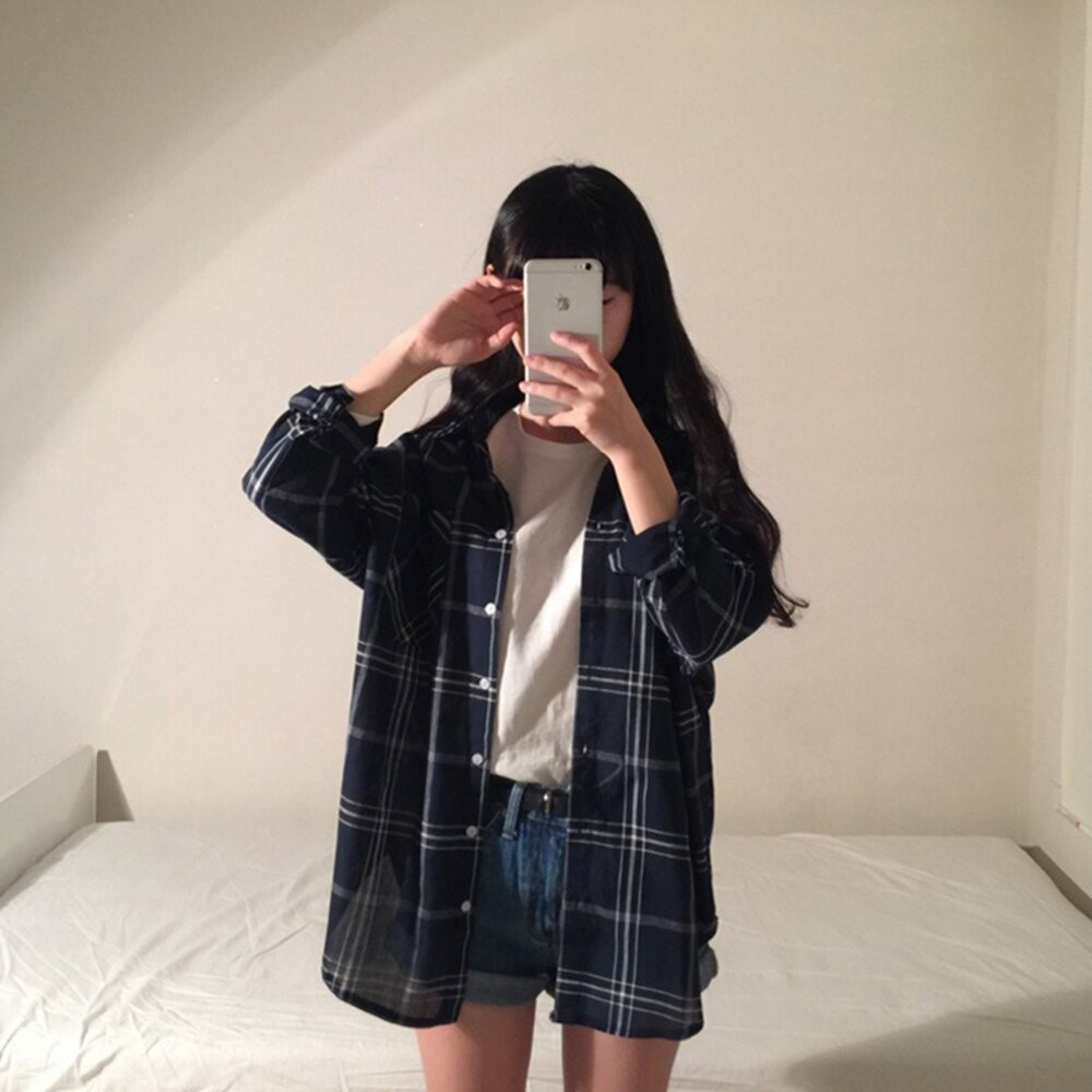 【台灣發貨】韓版夏季休閒寬鬆襯衫外套 外套 防曬外套 女裝 上衣 衣服【J123】-細節圖5